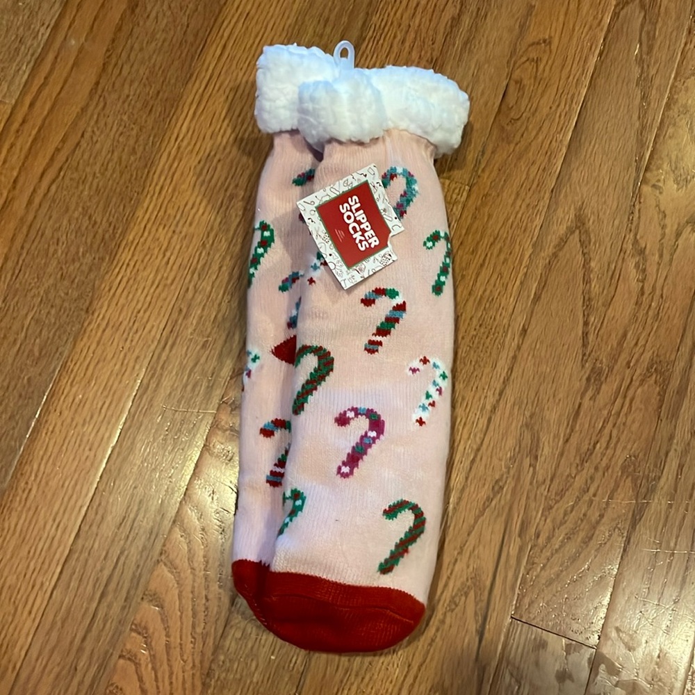 NWT Christmas slipper socks